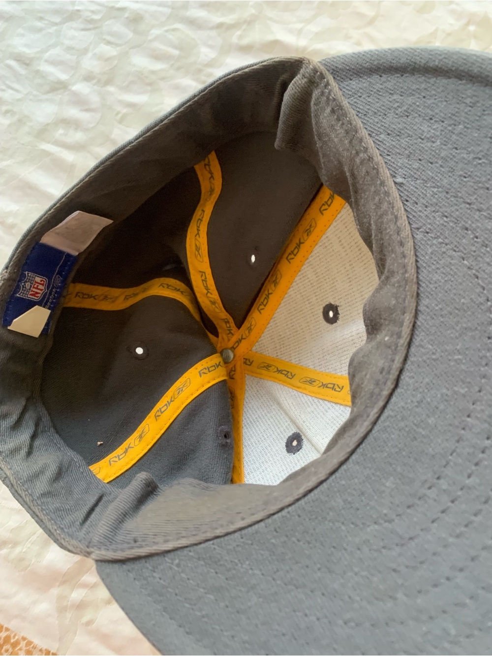 Pittsburgh Steelers Blue Baseball Cap with Yellow Logo by Reebook - Picture 4 of 8